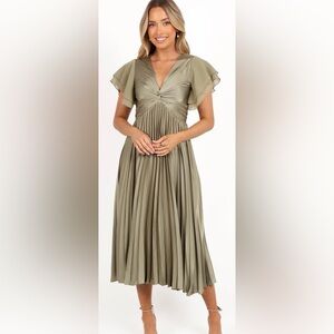 Petal & Pup Olive Midi Dress